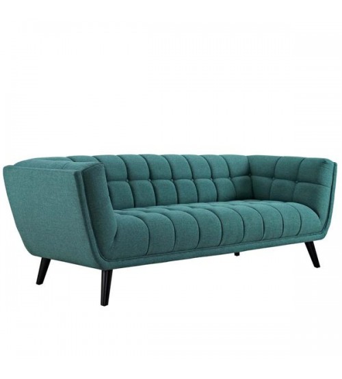 Gorgeous Sofa with Fabric and Leather